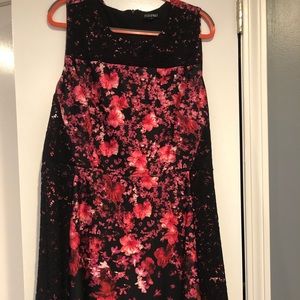A-line floral dress